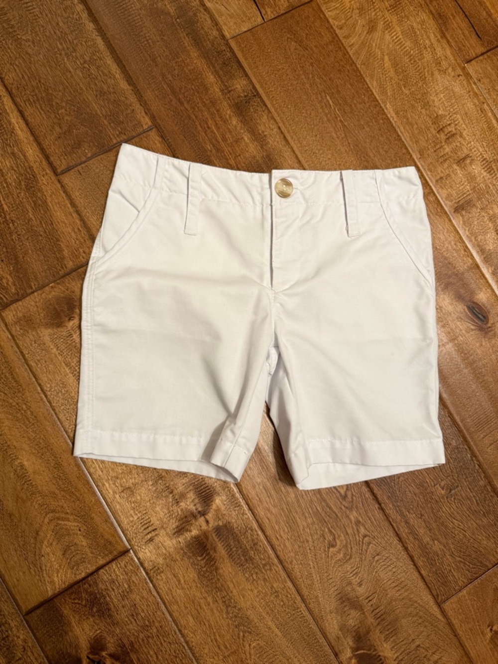 Boys White Casual Shorts
